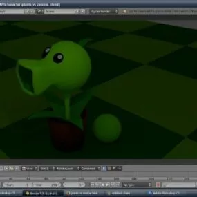 Plants Vs Zombie Tree 3d model