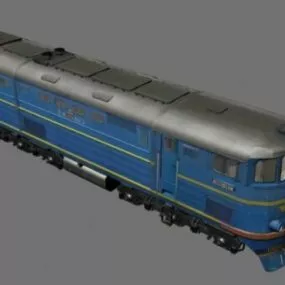 Locomotive Te7 Train 3d model