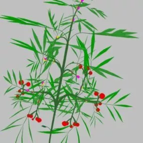 Low Poly Flower Tree 3d model