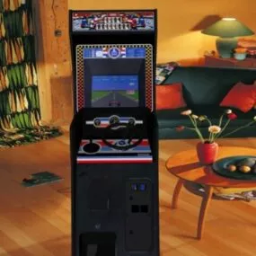 Pole Position Upright Arcade Machine 3d model