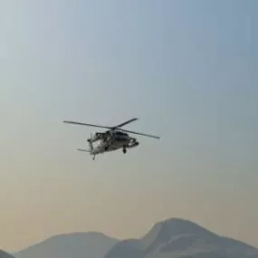 Helicopter Black Hawk Uh60 3d model