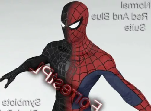 Animated Black Spider 3d model