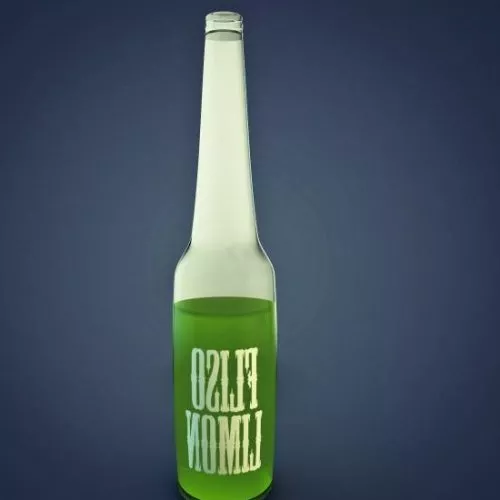 Limon Bottle 3d model Limon Bottle 3d model