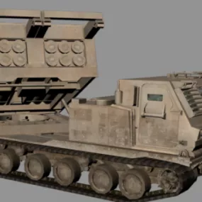 M270 Mlrs Weapon 3d model