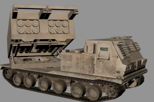 M270 Mlrs Weapon 3d model M270 Mlrs Weapon 3d model