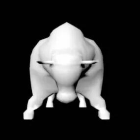 Lowpoly Bull Animal 3d model