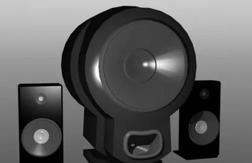 Speaker 2.1 Set 3d model Speaker 2.1 Set 3d model