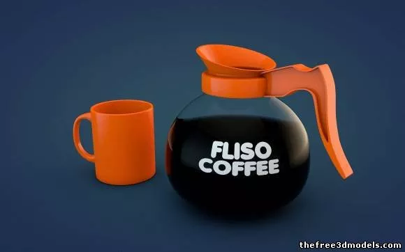 Fliso Coffee Pot 3d model Fliso Coffee Pot 3d model