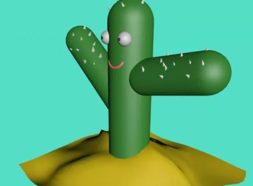 Cartoon Cactus 3d model Cartoon Cactus 3d model