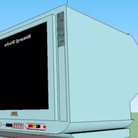 Retro TV 3d model