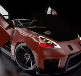 Nissan 370z Car  Free 3d model