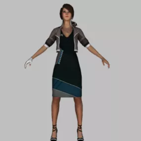 Alexia Girl Character 3d model