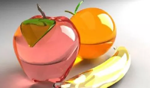 Crystal Fruits Decoration 3d model Crystal Fruits Decoration 3d model