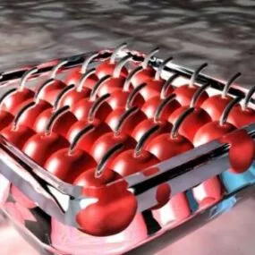 Fruit Cherries 3d model