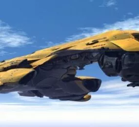 Fantasy Battle Cruiser 3d model