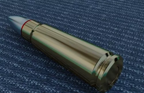 Ak47 Bullet 3d model Ak47 Bullet 3d model
