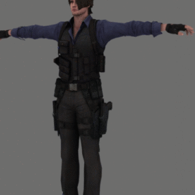 Leon Male Character 3d model