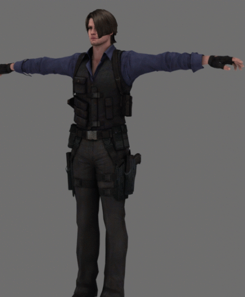 Leon Male Character 3d model Leon Male Character 3d model