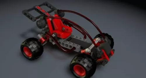 Lego Buggy Vehicle 3d model Lego Buggy Vehicle 3d model