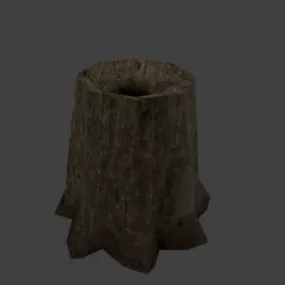 Old Tree Trunk 3d model