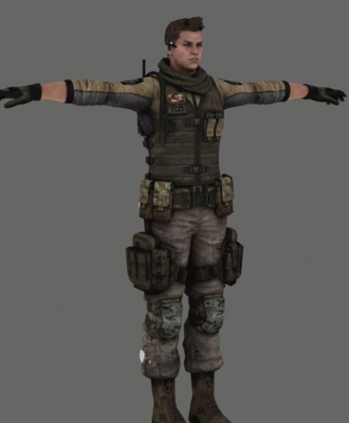Piers Man Character 3d model Piers Man Character 3d model