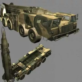Scud B Army Car 3d model