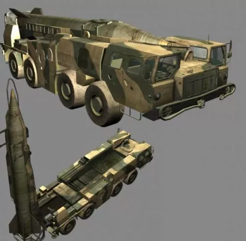 Scud B Army Car 3d model Scud B Army Car 3d model