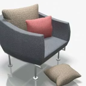 Armchair With Cousin 3d model