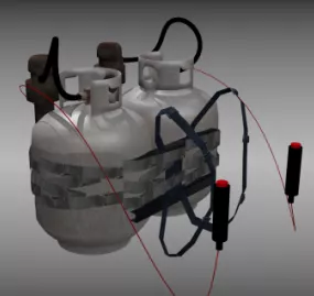 Homemade Jet Pack 3d model