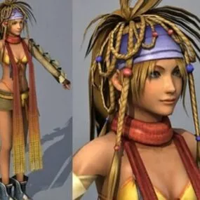 Rikku Final Fantaxy Character 3d model