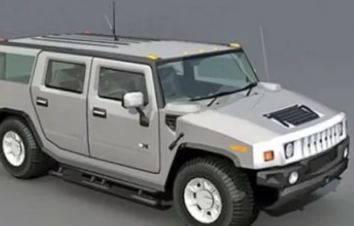 Hummer H3 Pickup 3d model