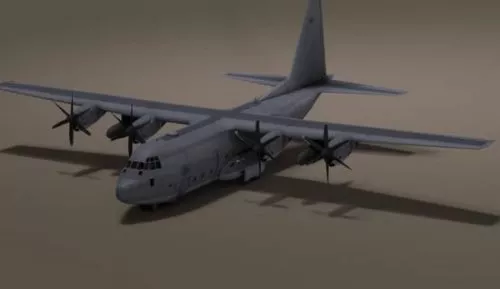 C130 Hercules Airplane 3d model C130 Hercules Airplane 3d model