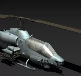 Ah1 Cobra Helicopter 3d model