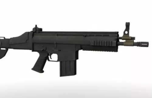 Scar-h Gun 3d model Scar-h Gun 3d model