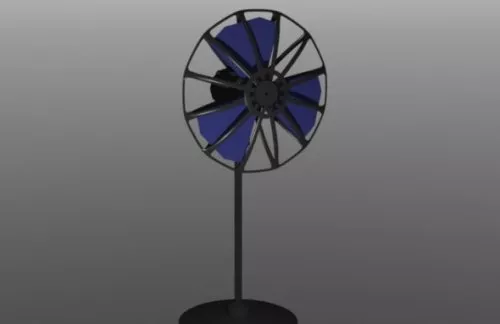Thin Cpu Cooler Fan 3d model