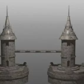 Bridge Castle 3d model