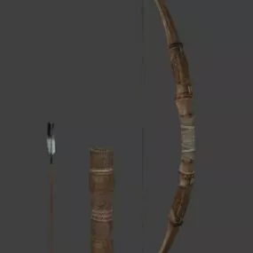 Bow Quiver Arrow 3d model