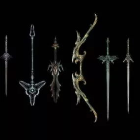 Game Swords 3d model
