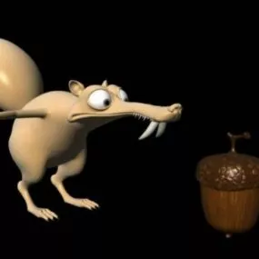 Iceage Scrat Character 3d model