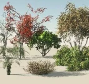 Realistic Bushes 3d model