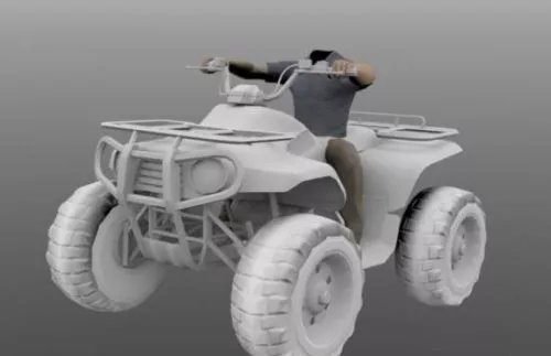 Tricycle Basket Front 3d model
