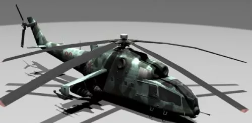 Wz9 Attack Helicopter 3d model