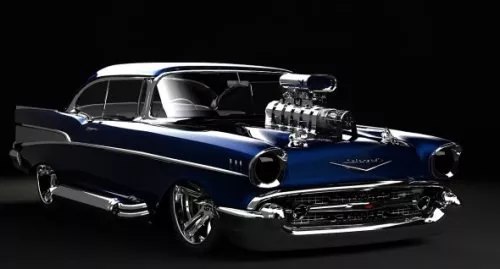 Chevy Supercharged Car 3d model Chevy Supercharged Car 3d model