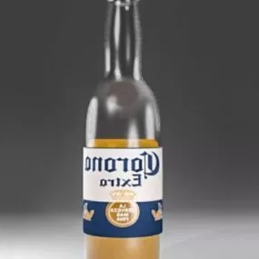 Corona Beer Bottle 3d model