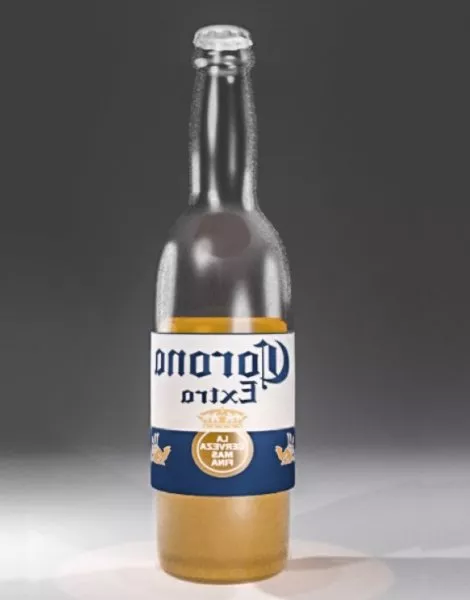 Corona Beer Bottle 3d model Corona Beer Bottle 3d model