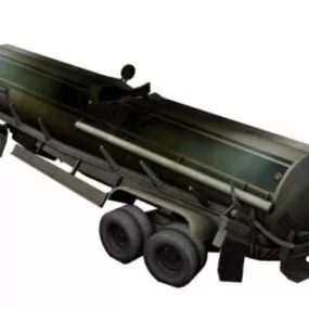 Fuel Tanker Wrecked 3d model