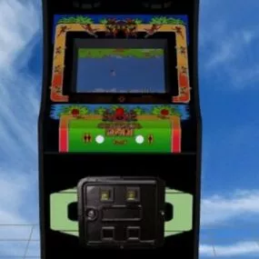 Jungle King Upright Arcade Machine 3d model