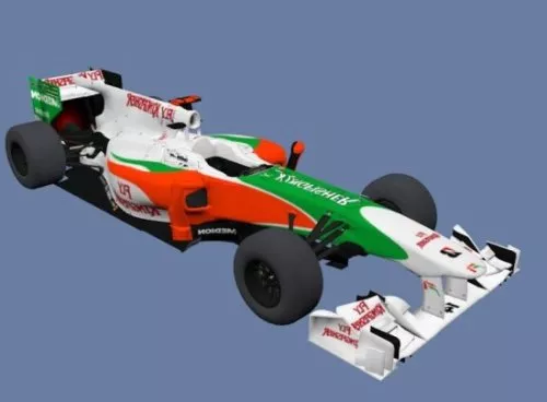 Force India F1 Sport Car 3d model Force India F1 Sport Car 3d model