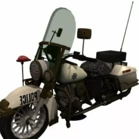 Police Bike 3d model