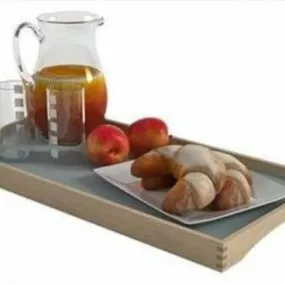 Breakfast Food Set 3d model
